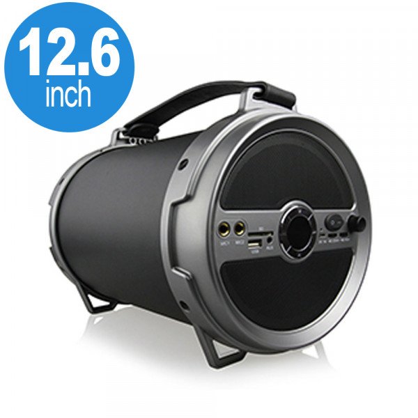Wholesale Big Size Loud Drum Style Bluetooth Wireless Speaker (Black)